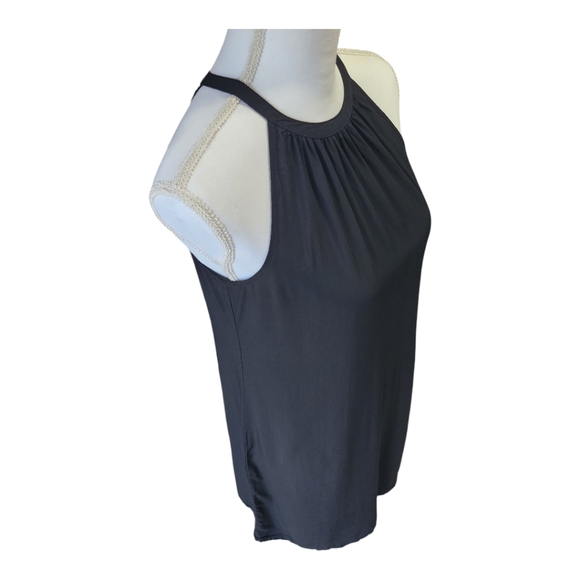 Old Navy Women's Black Jersey Swing Dress, High Neck, Sleeveless, Size XS - Picture 3 of 10